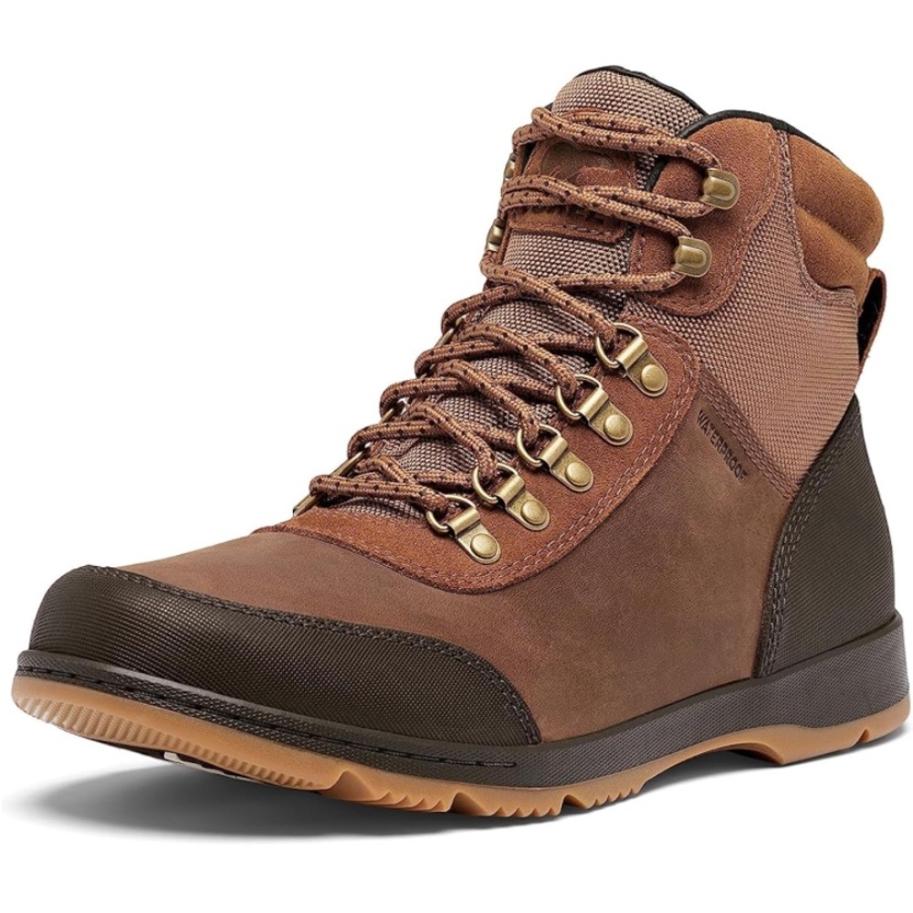 Men's Brown Lace-Up Hiking Boot